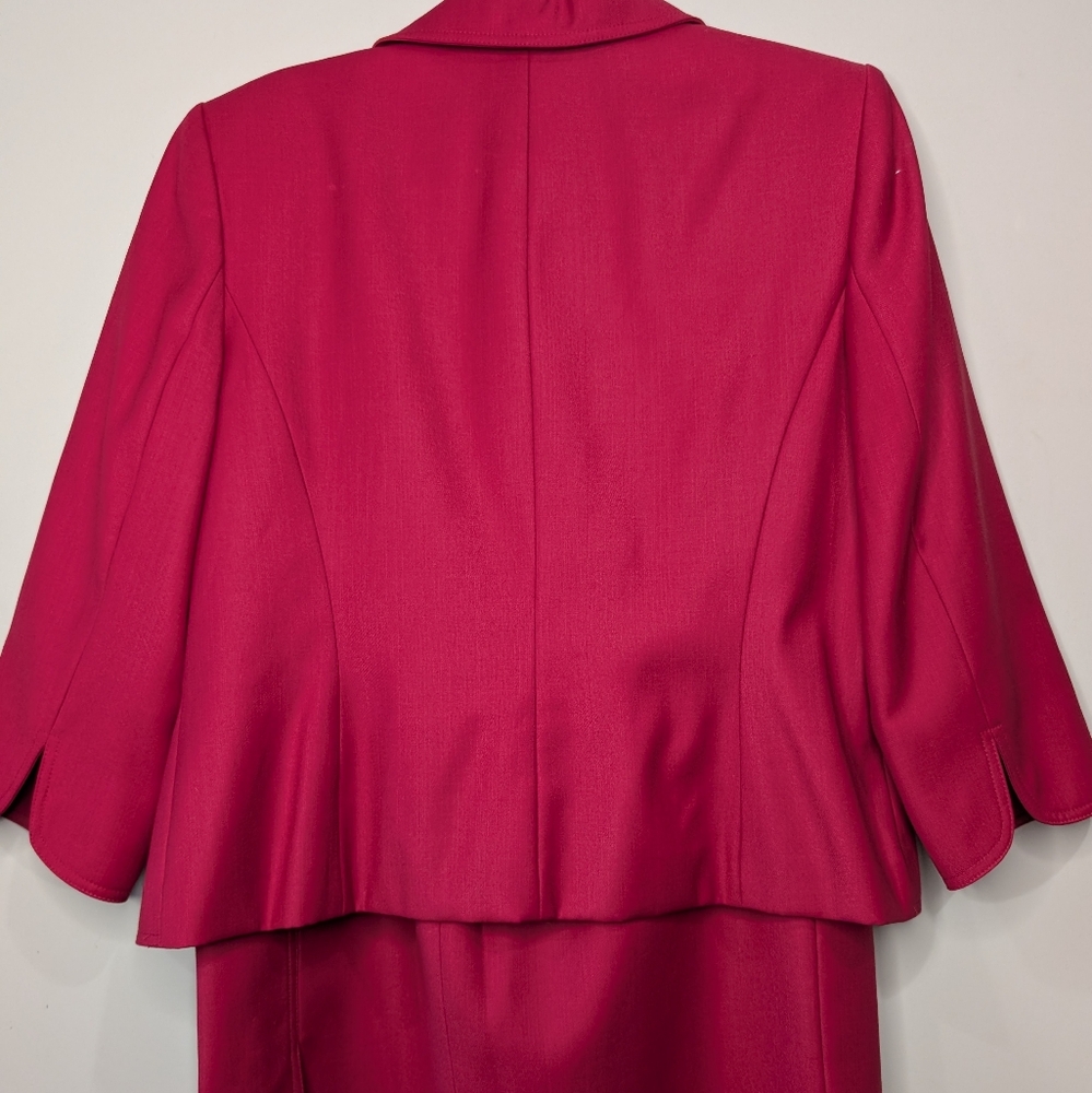 💗 Sag Harbor Women's Vibrant Red Blazer - Picture 3 of 6